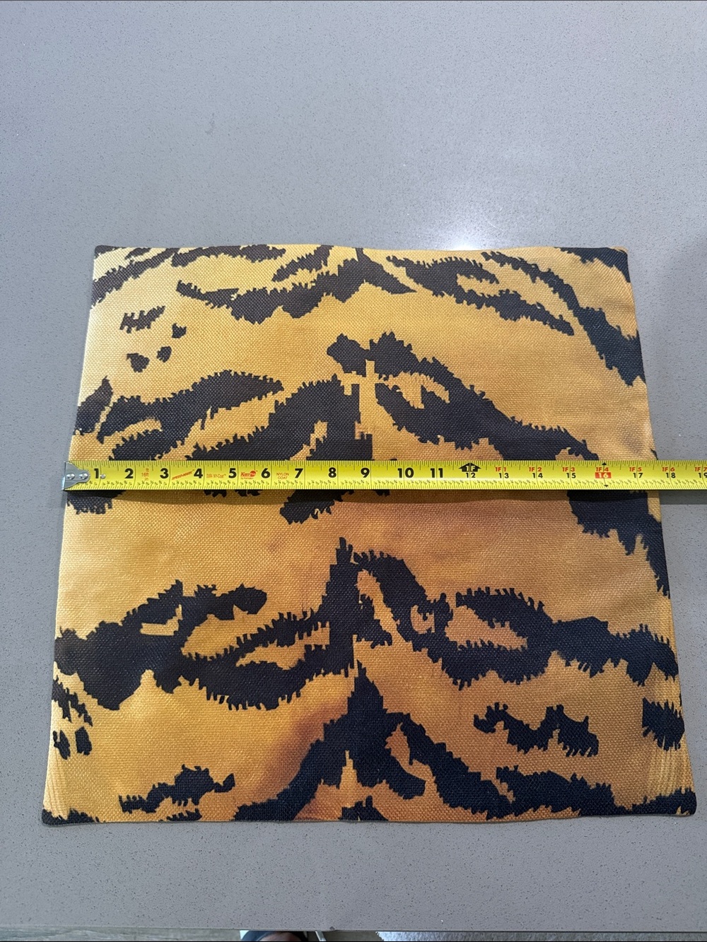 Tiger Print Pillow Covers in Mustard Yellow and Black (pair)